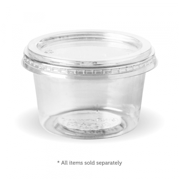60-280mL BioPak Clear Flat Lid 1000pcs - Image 3