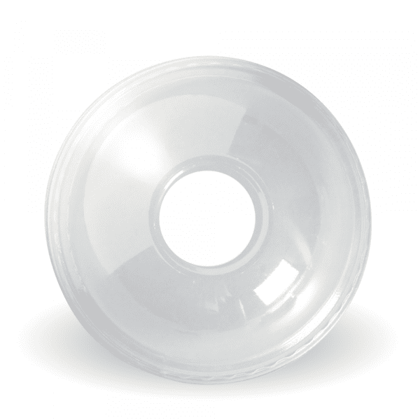 BioPak Clear Dome 22mm Hole Lid 300-700mL 1000pcs