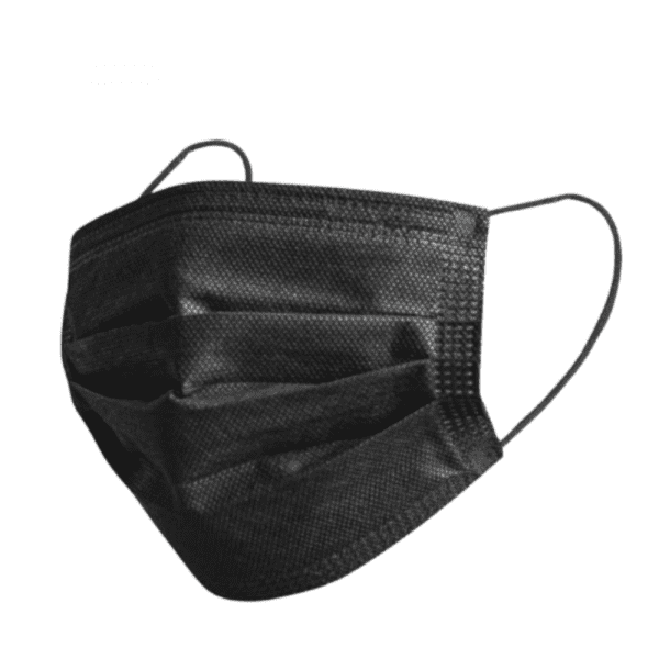 Black General Use Disposable Earloop Face Mask 50pcs (EXP 12/24)
