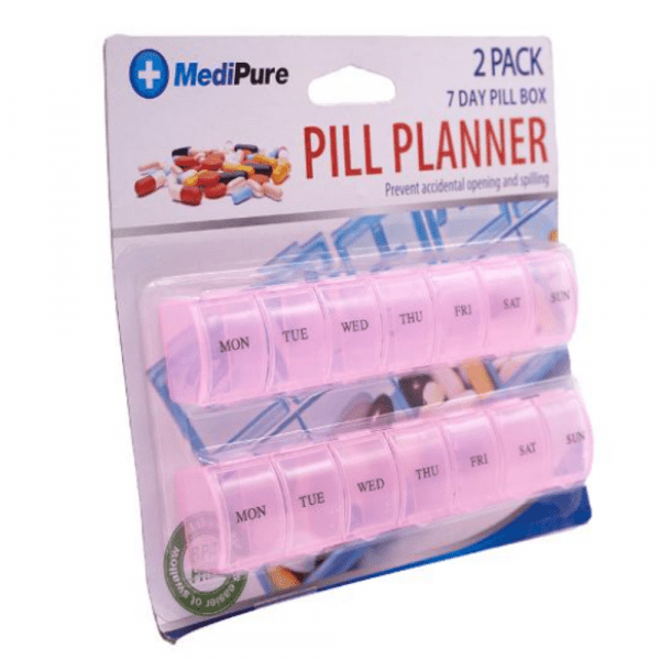 MediPure Weekly Pill Planner 2 Pack - Image 2