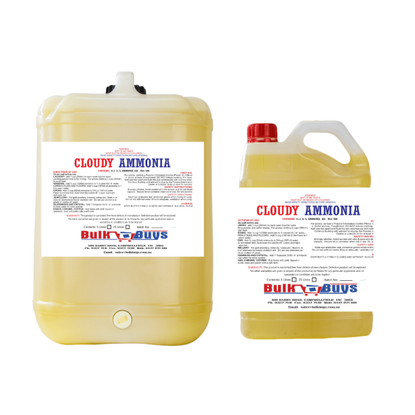 Cloudy Ammonia - 25LT or 5LT