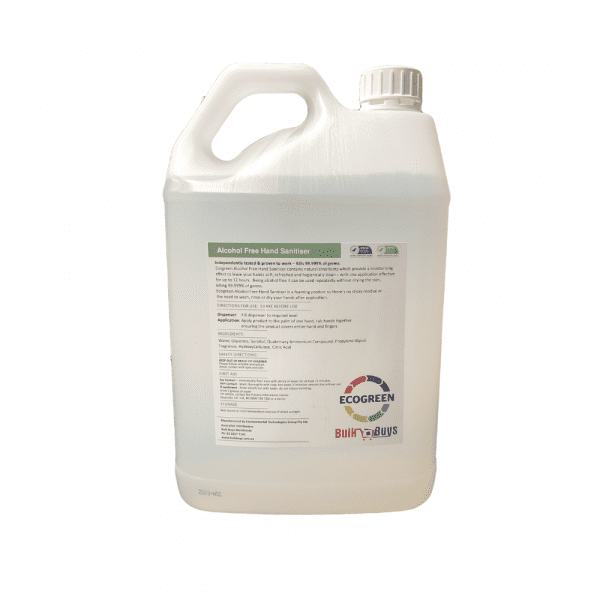 Ecogreen Alcohol Free Hand Sanitiser 5LT - Image 3