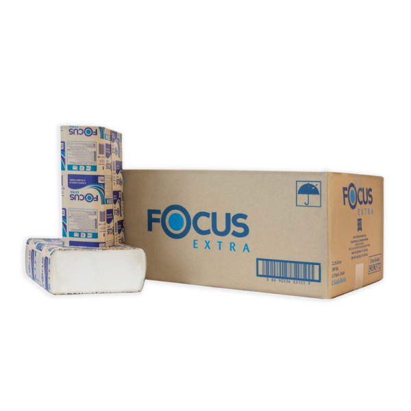 Focus Extra 2ply Z-Fold Paper Towel 12 Packets x 200 Sheets - Image 2