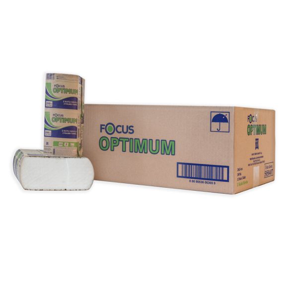 Focus Optimum 2ply Z-Fold Paper Towel 12 Packets x 200 Sheets - Image 2