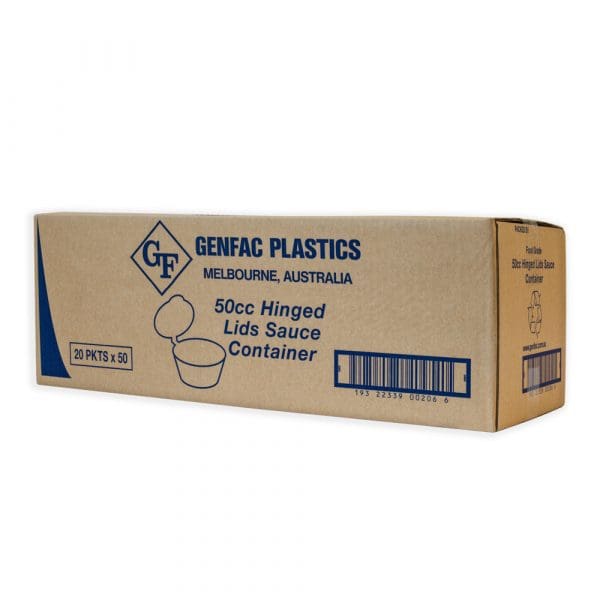 Genfac Round Hinged Container Natural 50cc - Image 2