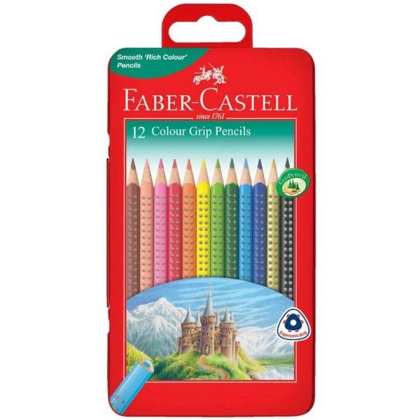 Faber-Castell Triangular Grip Coloured Pencils 12pcs