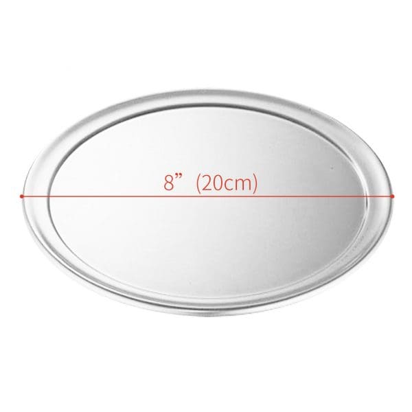 SOGA 8-inch Round Aluminum Steel Pizza Tray Home Oven Baking Plate Pan - Image 2