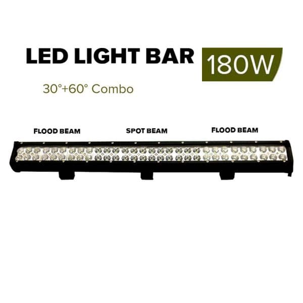 2X 28inch 180W Cree Led Light Bar Spot Flood Light 4x4 Offroad Work Ute Atv 12v 24v - Image 3