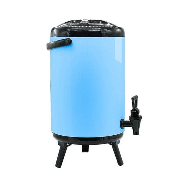 SOGA 14L Stainless Steel Insulated Milk Tea Barrel Hot and Cold Beverage Dispenser Container with Faucet Blue - Image 4