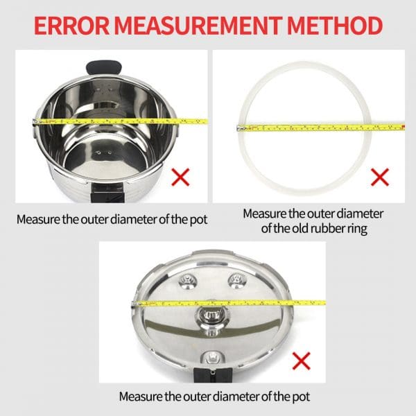 Silicone 3L Pressure Cooker Rubber Seal Ring Replacement Spare Parts - Image 5