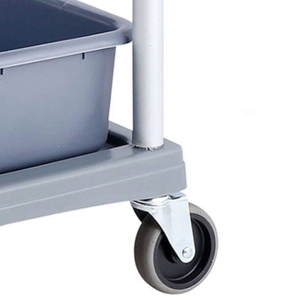 SOGA 3-Tier Commercial Soiled Food Trolley Dirty Plate Cart Five Buckets Kitchen Food Utility - Image 6