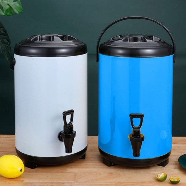 SOGA 14L Stainless Steel Insulated Milk Tea Barrel Hot and Cold Beverage Dispenser Container with Faucet Blue - Image 9