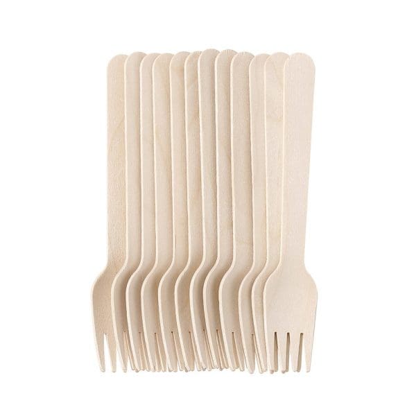 Earthie Wooden Fork 15.5cm 12PK - Image 5