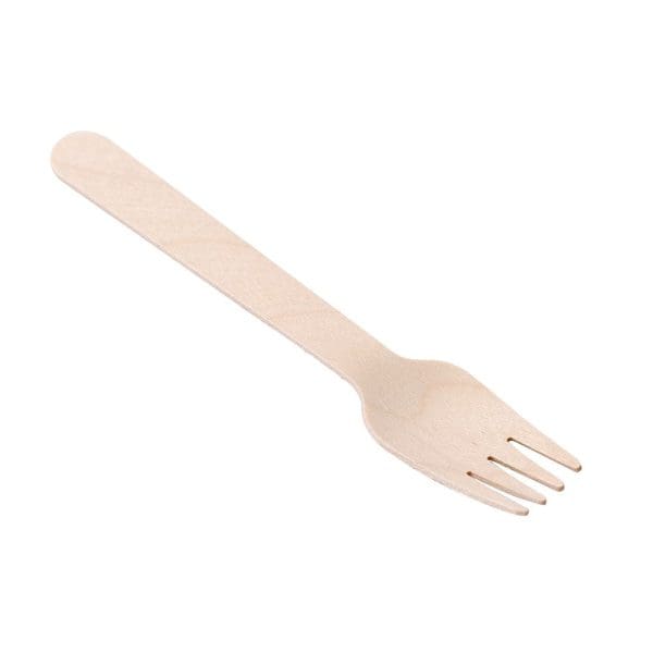 Earthie Wooden Fork 15.5cm 12PK - Image 3