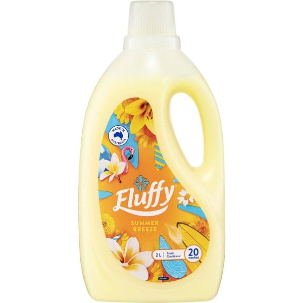 Fluffy Regular Fabric Softener Conditioner Summer Breeze 2L