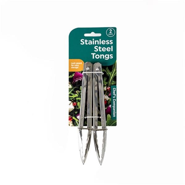 Tongs Stainless Steel 7inch 18cm 2 Pack