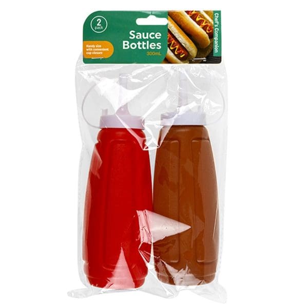 Sauce Bottles 300ml 2 Pack