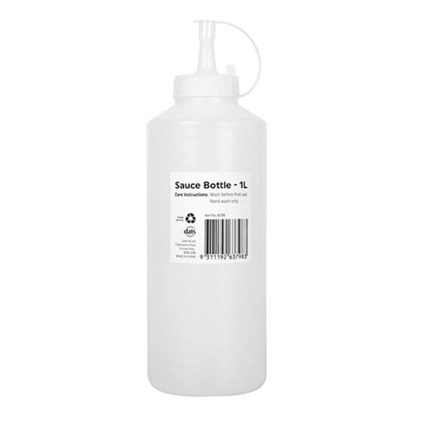 Clear Sauce Bottle 1LT