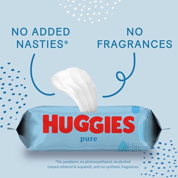 Huggies Pure Baby Wipes 56pcs - Image 5