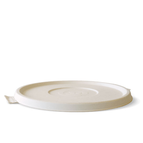 Biopak BioCane Bowl Lids White 800-1420ml 400pcs