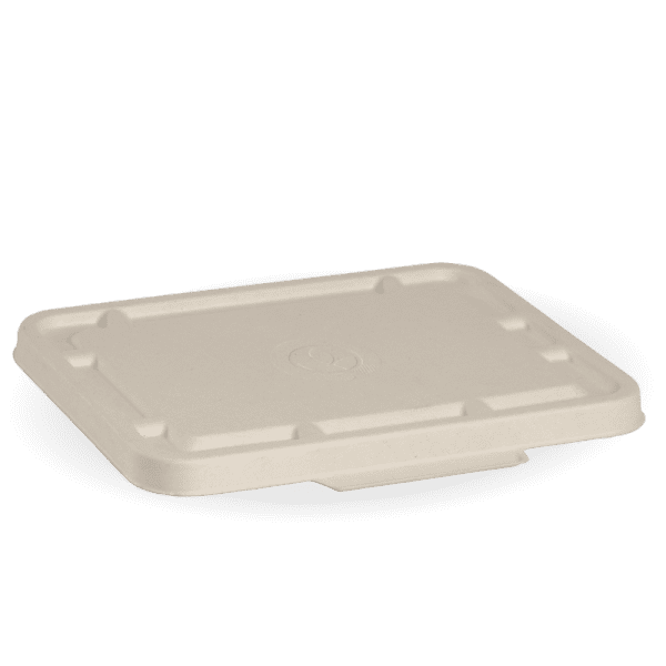 Biopak Biocane 2 & 3 Compartment Takeaway Base Lid Natural 500pcs