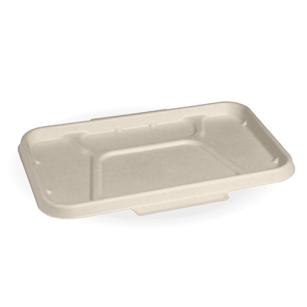 Biopak BioCane 4 Compartment Takeaway Base Lid Natural 300pcs - Image 2
