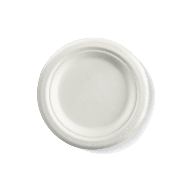 Biopak BioCane Round Plate White 15cm 6" 1000pcs