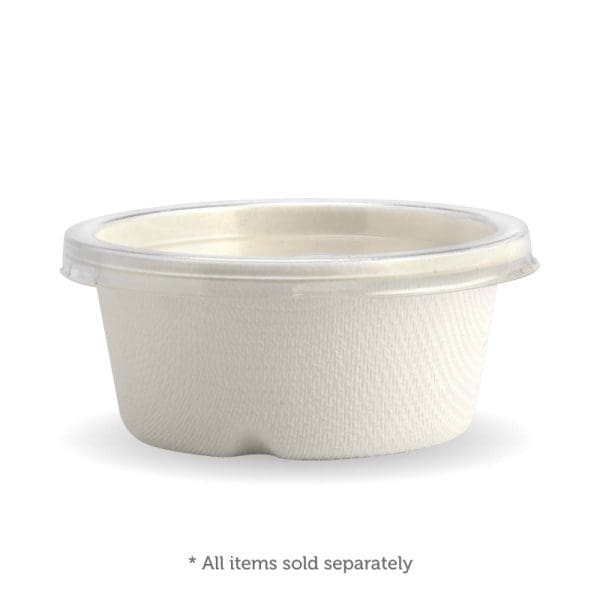 BioPak Sugarcane Sauce BioCup White 60ml 1000pcs - Image 3