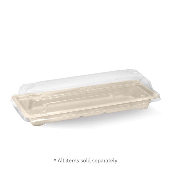 Biopak BioCane Sushi Tray Base Long 600pcs - Image 2