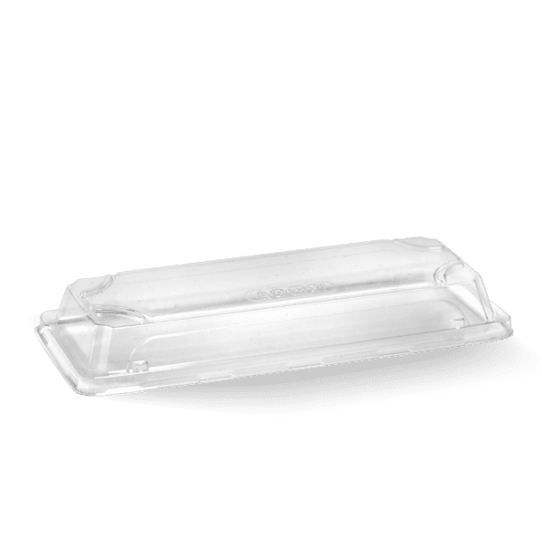 Biopak BioCane Sushi Tray PLA Lid Long 600pcs