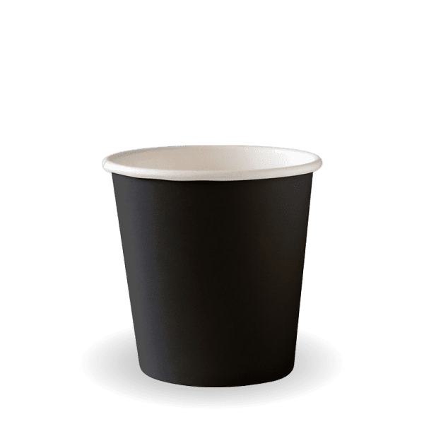 Biopak Black Aqueous Coated Hot Paper BioCup 4oz (62mm) 2000pcs.