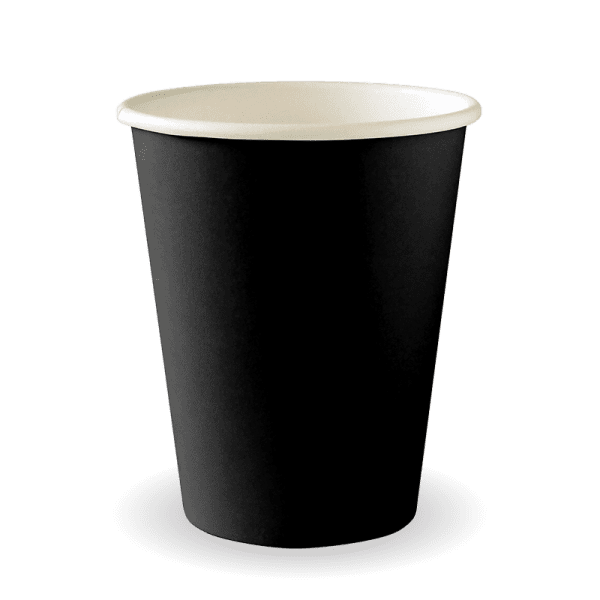 Biopak Black Aqueous Coated Hot Paper BioCup 8oz (80mm) 1000pcs