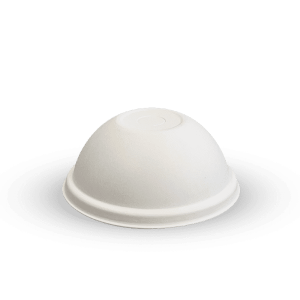BioPak Cold Paper Biocup Sugarcane Dome Lid 80mm 1000pcs
