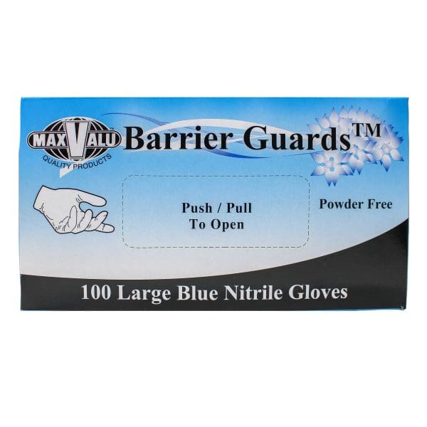 Maxvalu Nitrile Gloves Powder Free Blue Large - Image 2