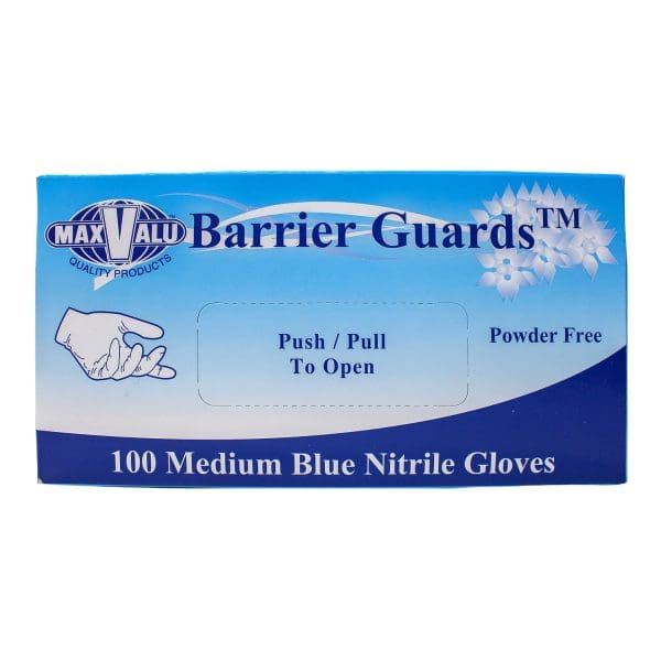 Maxvalu Nitrile Gloves Powder Free Blue Medium - Image 2