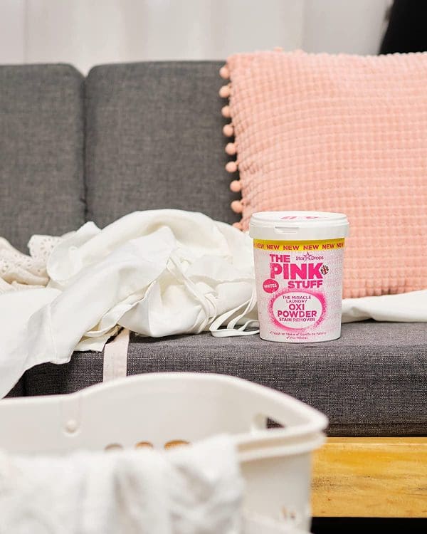 The Pink Stuff Oxi Laundry Powder Stain Remover Whites 1kg - Image 4