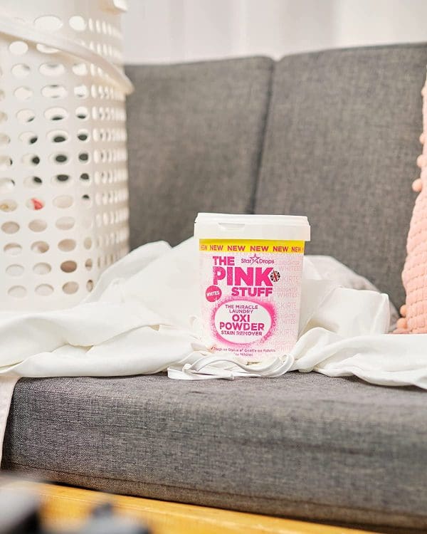The Pink Stuff Oxi Laundry Powder Stain Remover Whites 1kg - Image 3