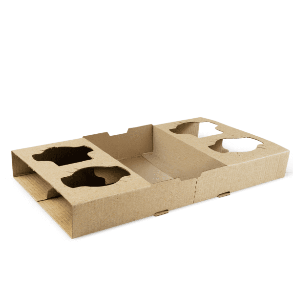 Tailored Packaging 4 Cup Drink Tray 100pcs