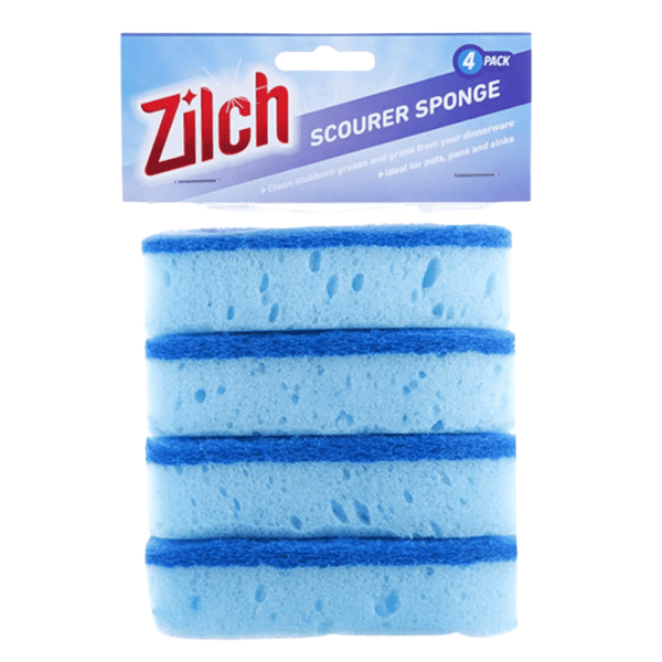 Zilch Sponge Coral With  Scourer 2in1 4pcs
