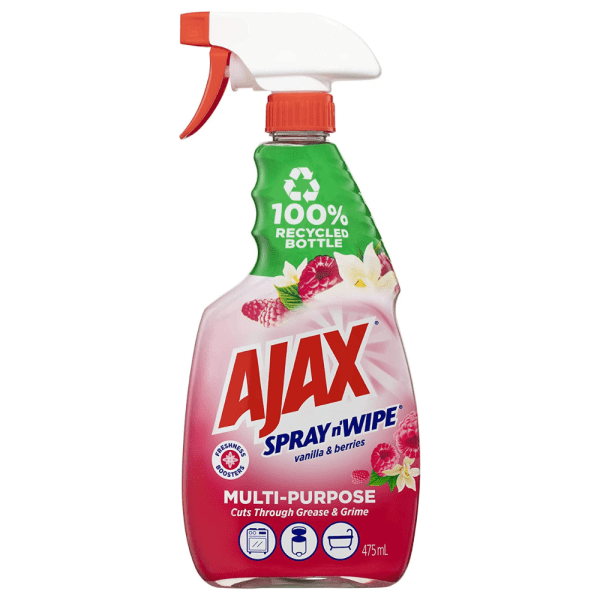 Ajax Spray n' Wipe Multi-Purpose Surface Spray Divine Blends Vanilla & Berries 475ml