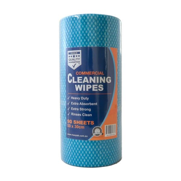Maxvalu Commercial Cleaning Wipes 90 Sheets Blue