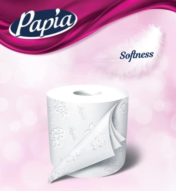 3 x Papia 3ply Toilet Paper 24 Rolls - Image 2