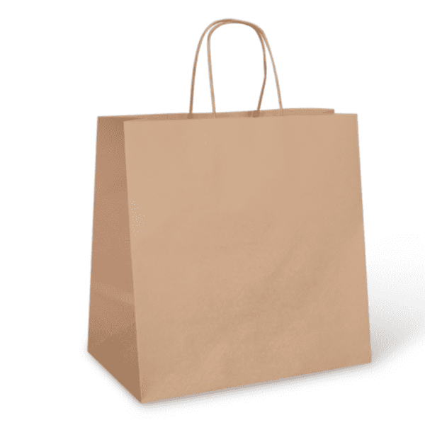 Maxvalu Kraft Paper Carry Bags Flat Handle Medium 250pcs