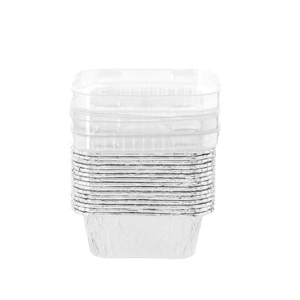 Lemon & Lime Square Foil Baking Cup with Plastic Lids 15 Pack - Image 3