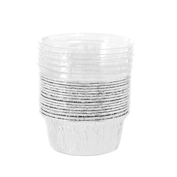 Lemon & Lime Round Foil Baking Cup with Plastic Lids 15 Pack - Image 2