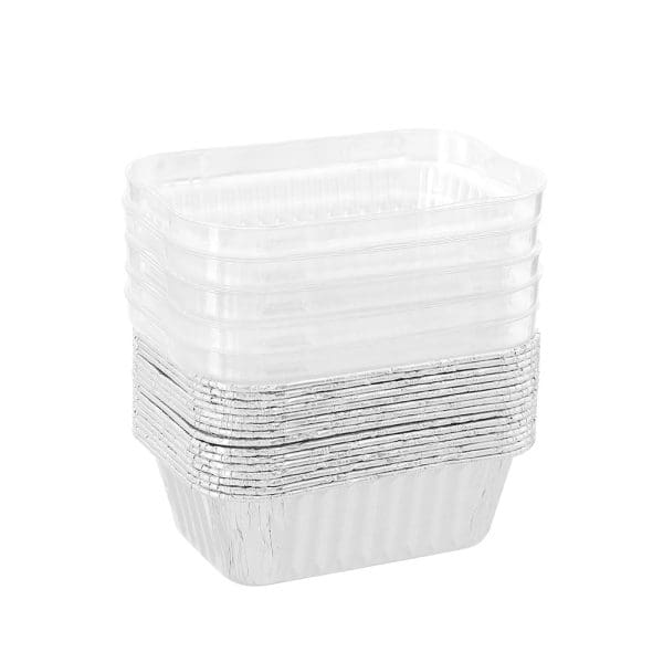 Lemon & Lime Rectangle Foil Baking Cup with Plastic Lids 15 Pack - Image 3