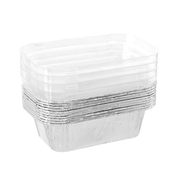Lemon & Lime Rectangle Foil Baking Cup with Plastic Lids 10 Pack - Image 2