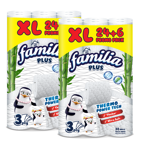 50000019-2 (2 x Familia 3ply Bamboo Toilet Paper 30 Rolls)