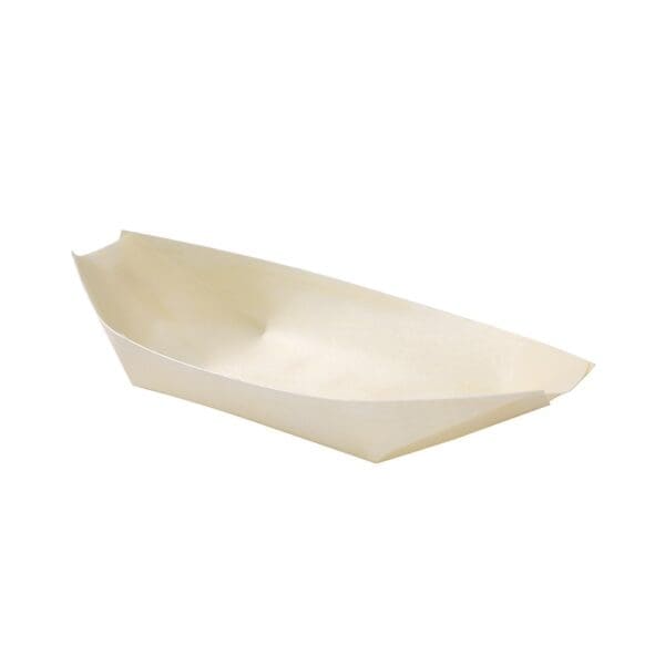 Lemon & Lime Wooden Serving Boat 17.5 x 8cm 20 Pack - Image 2