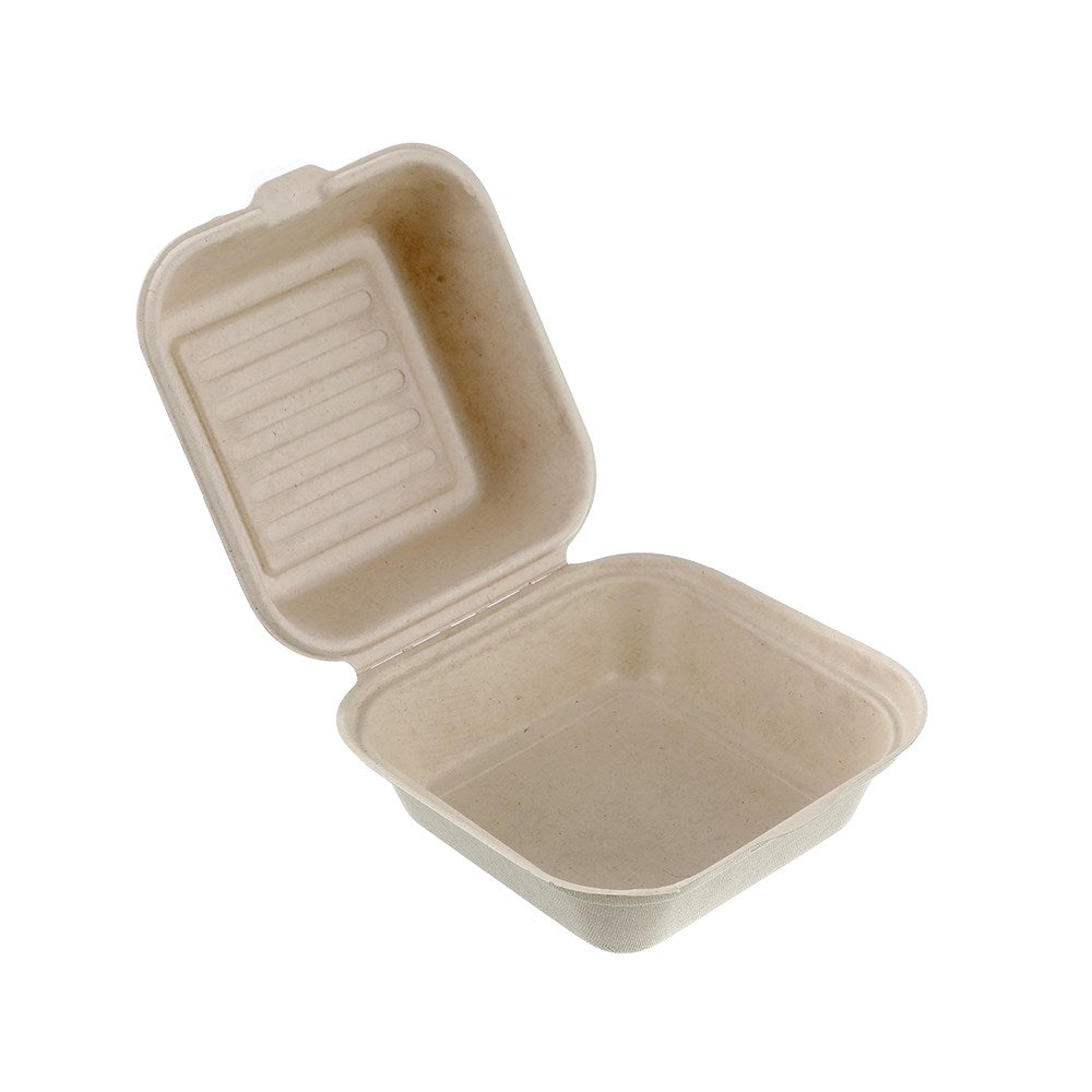 15732 (Lemon & Lime Eco Sugarcane Food Box Natural 450ml 6 Pack)